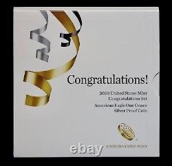 2020 United States Mint Congratulations Set in OGP American Proof Silver Eagle