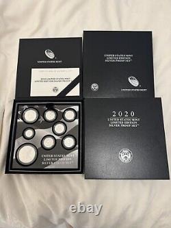 2020 United States Mint Limited Edition Silver Proof Set OGP with Box & COA