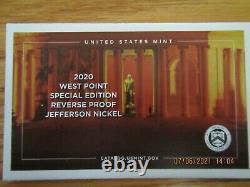 2020 United States Mint SILVER Proof Set #20RH Original Box with COA Rev Nickel