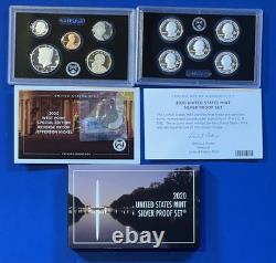2020 United States Mint Silver Proof Set SFM with COA & BONUS West Point Nickel