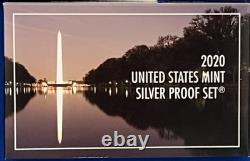 2020 United States Mint Silver Proof Set SFM with COA & BONUS West Point Nickel