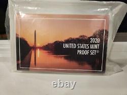 2020 Us Mint Silver Proof Set + Reverse Proof Nickel + Ogp/coa