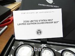 2020-s Limited Edition U. S. Mint 8 Coin Silver Proof Set
