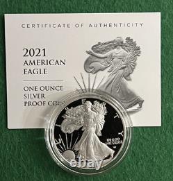 2021/2022 American Eagle PROOF (Set of 2) withCOA West Point Mint