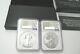 2021 American Eagle 1oz Silver Reverse Proof 2 Coin Type 1&2 Set Ngc Pf70