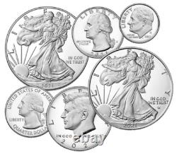 2021 Limited Edition Silver Proof Set American Eagle Collection Set Box, OGP