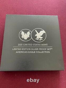 2021 Limited Edition Silver Proof Set PCGS PF70 with OGP FIRSTSTRIKE FLAG