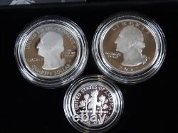 2021 Limited Edition Silver Proof Set US Mint 6 Coins OGP American Silver Eagle