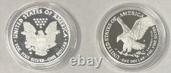 2021 Limited Edition Silver Proof Set w 2 American Eagles in OGP wCOA 2.8 ounces