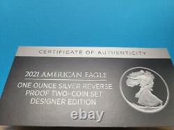 2021 NGC PF69 American Eagle Silver Reverse Proof Designer Set! %