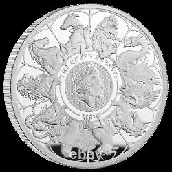 2021 Queen's Beasts Completer UK 5 Oz Silver Proof Ready to dispatch Coin 300