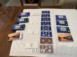 2021-S, 2022-S, 2023-S, 2024-S 24RG US Mint Clad Proof Sets Set of 4 WithCOA Low $