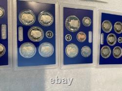 2021-S, 2022-S, 2023-S, 2024-S 24RG US Mint Clad Proof Sets Set of 4 WithCOA Low $