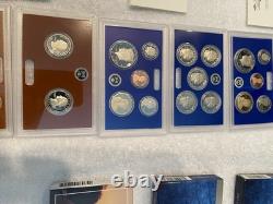 2021-S, 2022-S, 2023-S, 2024-S 24RG US Mint Clad Proof Sets Set of 4 WithCOA Low $