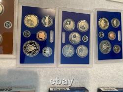 2021-S, 2022-S, 2023-S, 2024-S 24RG US Mint Clad Proof Sets Set of 4 WithCOA Low $