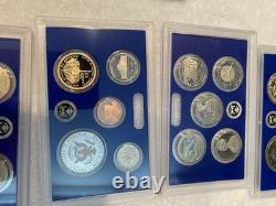 2021-S, 2022-S, 2023-S, 2024-S 24RG US Mint Clad Proof Sets Set of 4 WithCOA Low $
