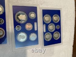 2021-S, 2022-S, 2023-S, 2024-S 24RG US Mint Clad Proof Sets Set of 4 WithCOA Low $
