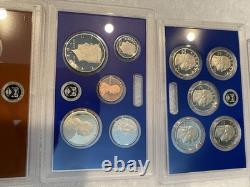 2021-S, 2022-S, 2023-S, 2024-S 24RG US Mint Clad Proof Sets Set of 4 WithCOA Low $