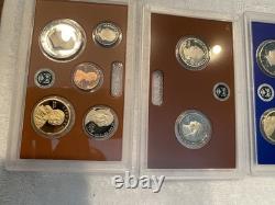 2021-S, 2022-S, 2023-S, 2024-S 24RG US Mint Clad Proof Sets Set of 4 WithCOA Low $