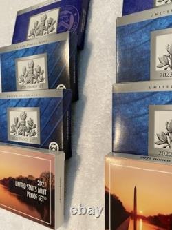 2021-S, 2022-S, 2023-S, 2024-S 24RG US Mint Clad Proof Sets Set of 4 WithCOA Low $