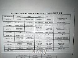 2021 S Silver Proof Set From The United States Mint. Seven Proof Coins. Ogp +coa