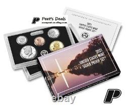 2021-S Silver Proof Set with Box & COA 21RH 99.9% Silver PRE-SALE -Mr Peet