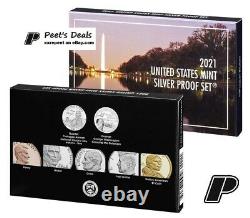 2021-S Silver Proof Set with Box & COA 21RH 99.9% Silver PRE-SALE -Mr Peet