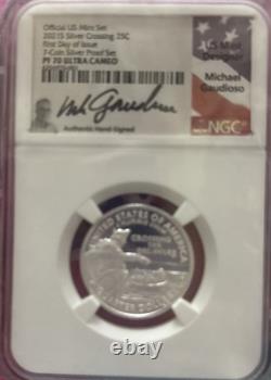 2021 S US Mint Silver 7-Coin Proof Set, NGC PF70 PR70 Complete Perfect, Gaudioso