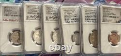 2021 S US Mint Silver 7-Coin Proof Set, NGC PF70 PR70 Complete Perfect, Gaudioso