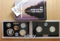 2021 S US Mint Silver Proof Set 7 Coins OGP