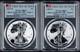 2021 Silver Amer Eagle Reverse Proof Designer Edition 2 Coin Set Pcgs Pr69 Fdi