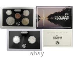 2021 Silver Proof Set U. S Mint Original Government Packaging OGP COA