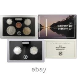 2021 Silver Proof Set U. S Mint Original Government Packaging OGP COA