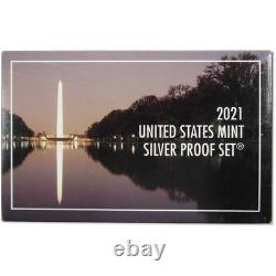2021 Silver Proof Set U. S Mint Original Government Packaging OGP COA