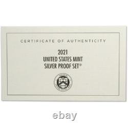2021 Silver Proof Set U. S Mint Original Government Packaging OGP COA