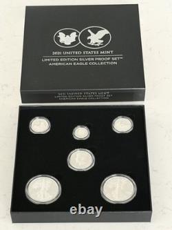2021 US MINT Limited Edition Silver Proof Set American Eagle Collection Coins