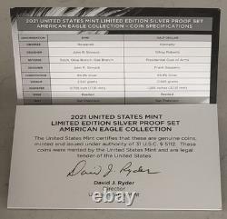 2021 US MINT Limited Edition Silver Proof Set American Eagle Collection Coins 2021 US MINT Limited Edition Silver Proof Set American Eagle Collection Coins