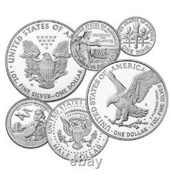 2021 US Mint Limited Edition Silver Proof Set American Eagle Collection 6 Coins