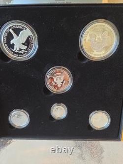 2021 US Mint Limited Edition Silver Proof Set OGP COA 2 Proof Eagles Tuskegee NP