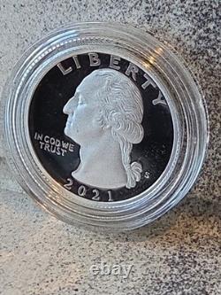 2021 US Mint Limited Edition Silver Proof Set OGP COA 2 Proof Eagles Tuskegee NP