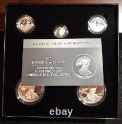 2021 US Mint Limited Edition Silver Proof Set with COA