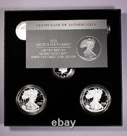 2021 U. S. Mint Limited Edition Silver Proof Set American Eagle Collection #J8283
