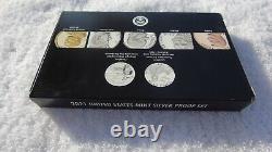 2021 United States U. S. Mint Silver Proof Set Box & Certificate of Authenticity
