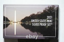 2021-s United States Silver Proof Set withbox and COA