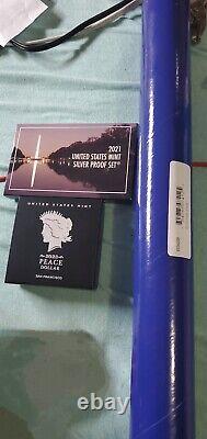 2021 united states mint silver proof set. & 2023 peace silver dollar proof coin