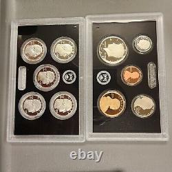 2022 SILVER Proof Set. 10 coin set. With COA