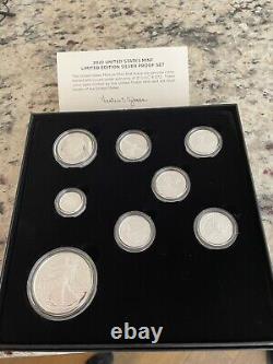 2022-S Limited Edition Silver Proof 8pc Set Box, OGP & COA