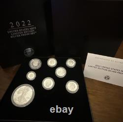 2022 S Limited Edition Silver Proof Set With OGP & COA