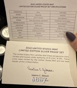 2022 S Limited Edition Silver Proof Set With OGP & COA