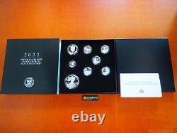 2022 S Proof Silver Eagle Limited Edition Proof Set 22rc In Ogp